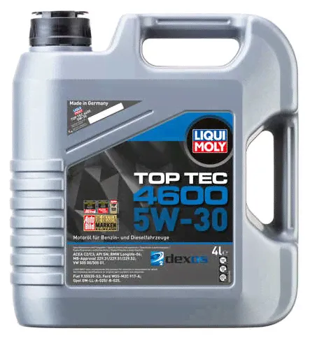 Масло моторное 5W30 LIQUI MOLY Top Tec 4600 синтетика (4л.) LIQUI MOLY, 3763